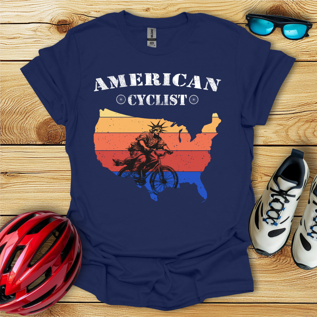 American Cyclist_Statue T-Shirt