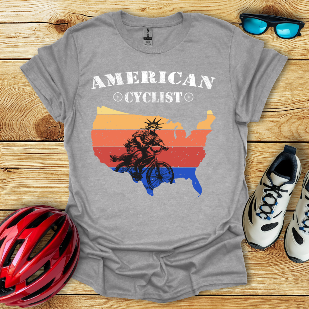 American Cyclist_Statue T-Shirt