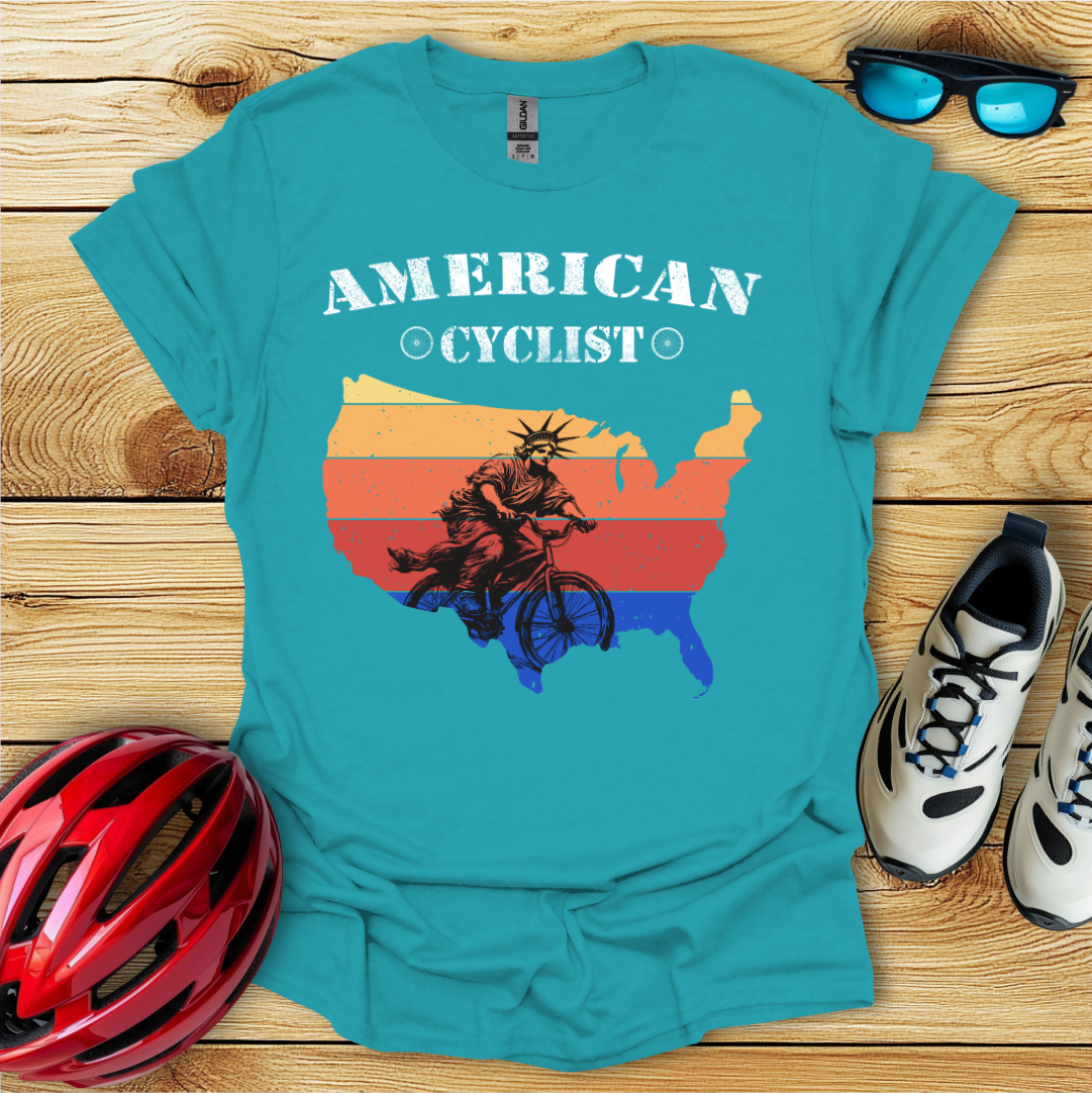 American Cyclist_Statue T-Shirt