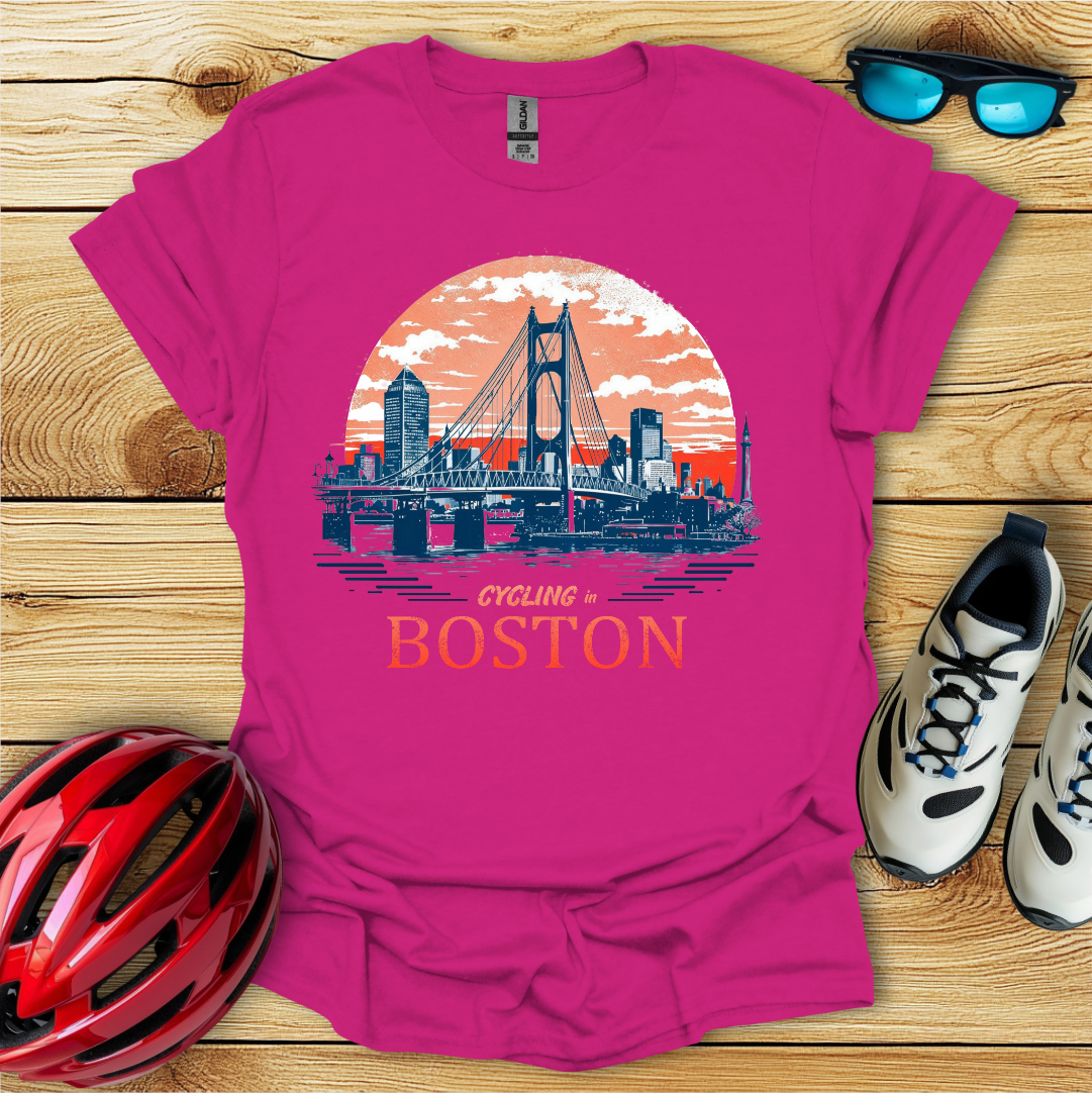 Cycling In Boston T-Shirt