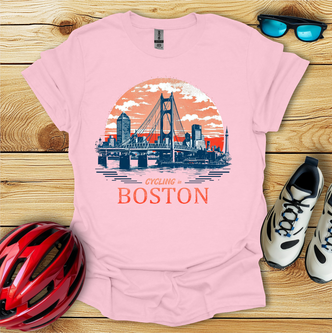 Cycling In Boston T-Shirt