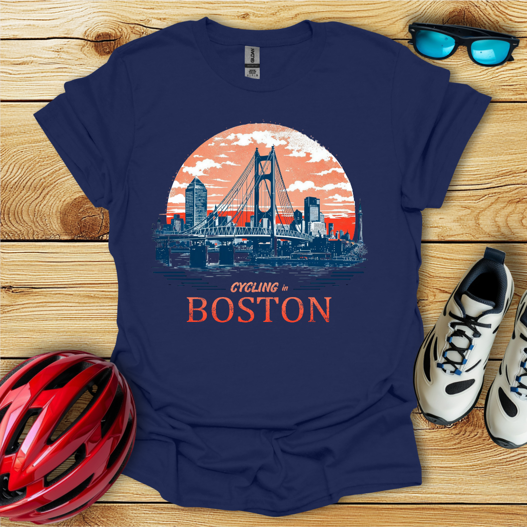 Cycling In Boston T-Shirt