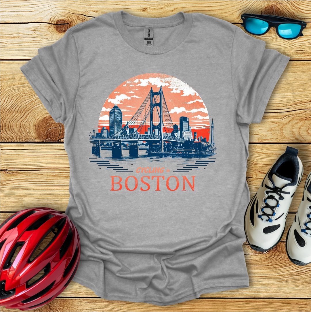 Cycling In Boston T-Shirt