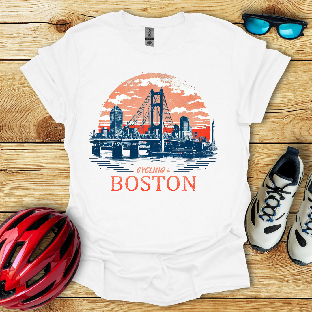 Cycling In Boston T-Shirt