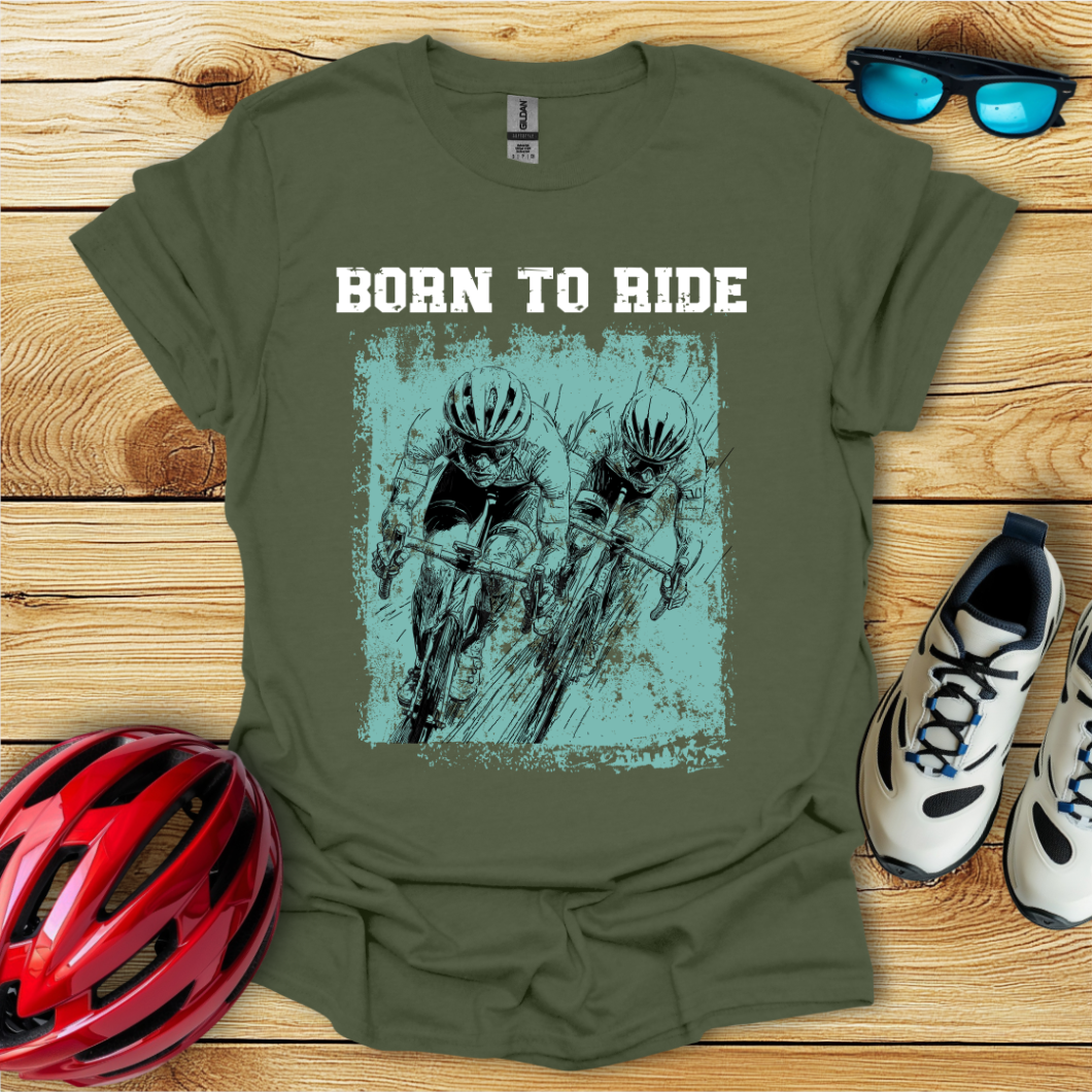 Born To Ride_Green T-Shirt