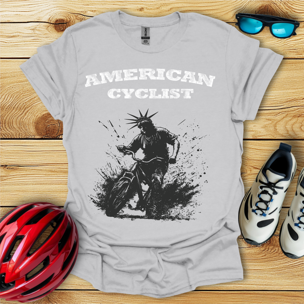 American Cyclist_Wild Black Statue T-Shirt