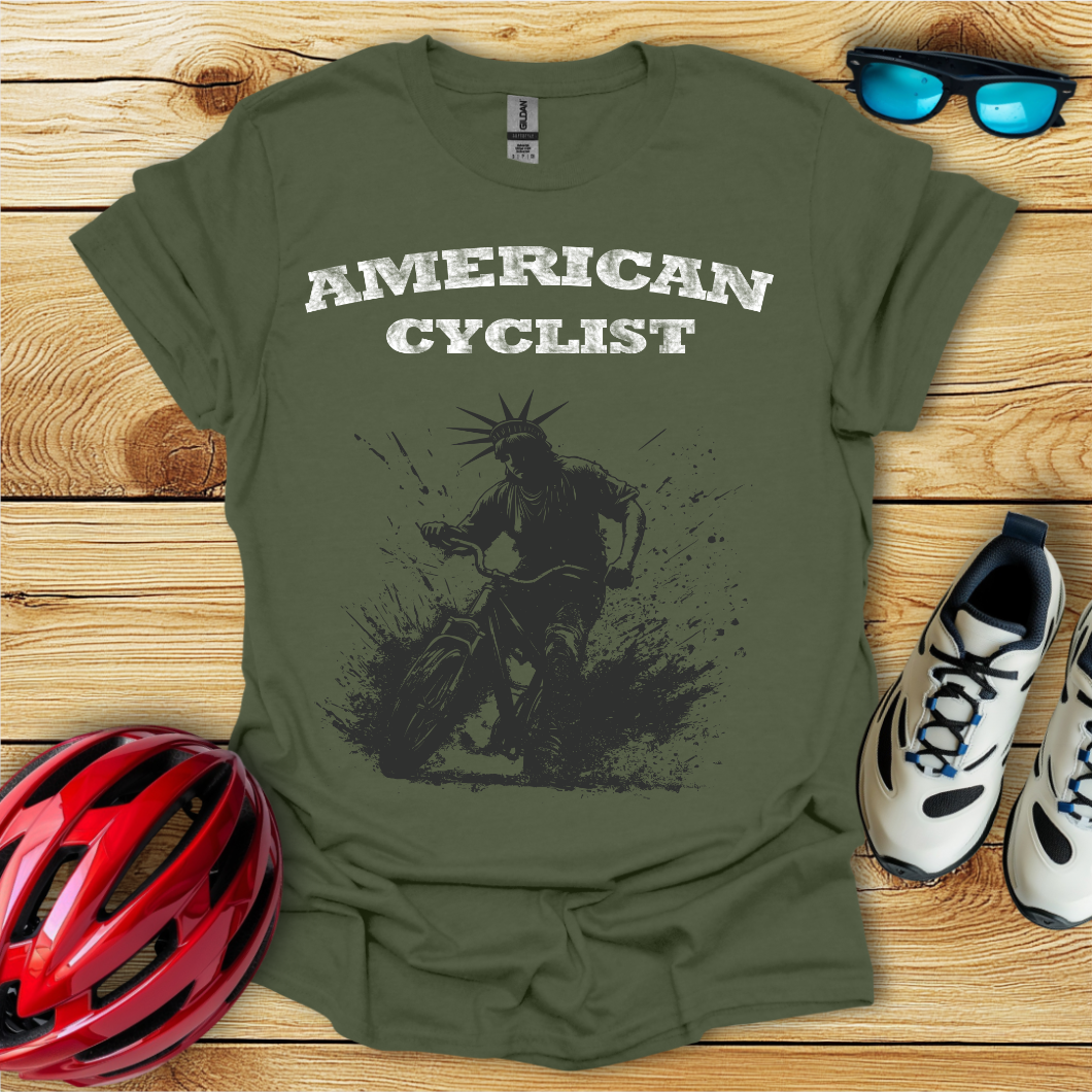 American Cyclist_Wild Black Statue T-Shirt