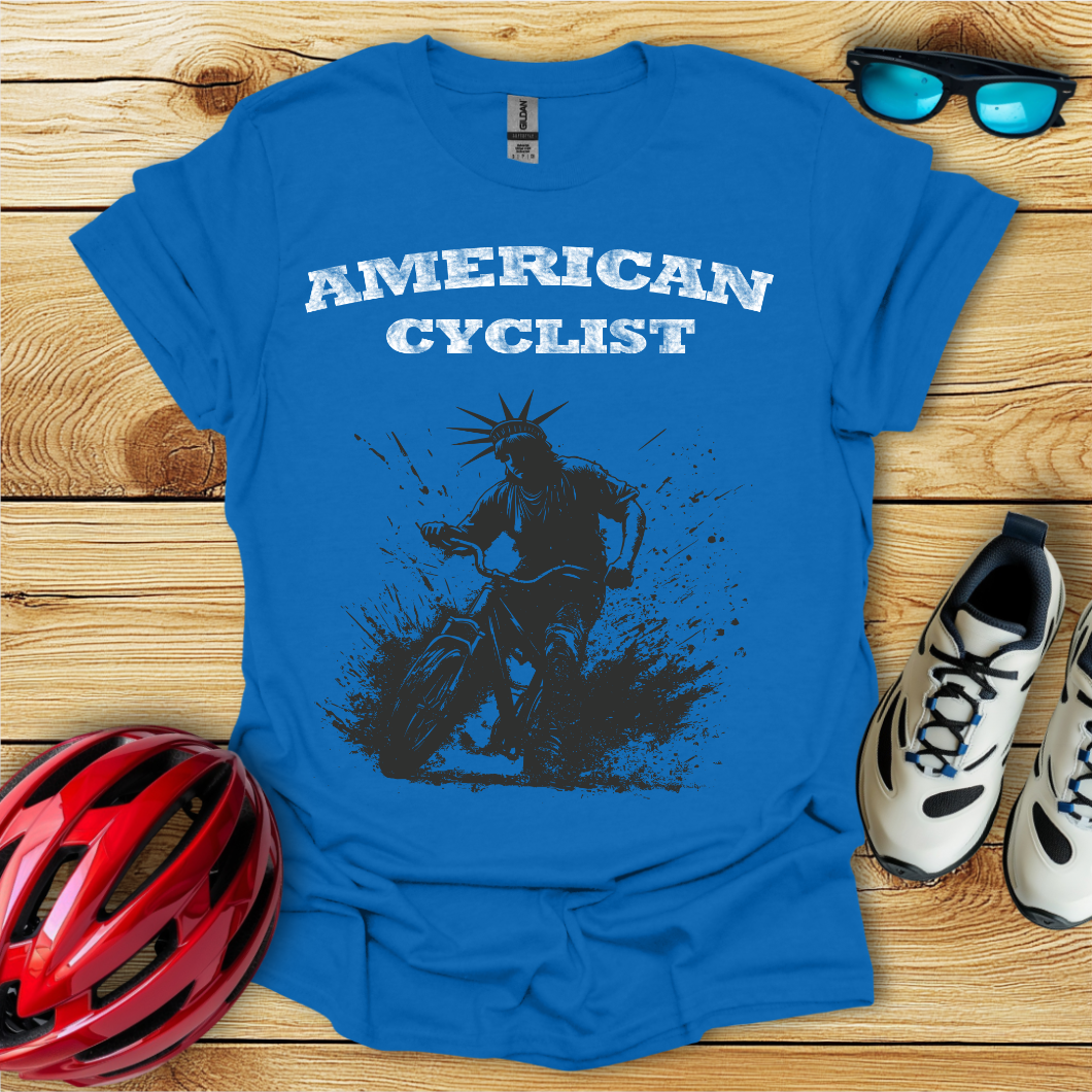 American Cyclist_Wild Black Statue T-Shirt