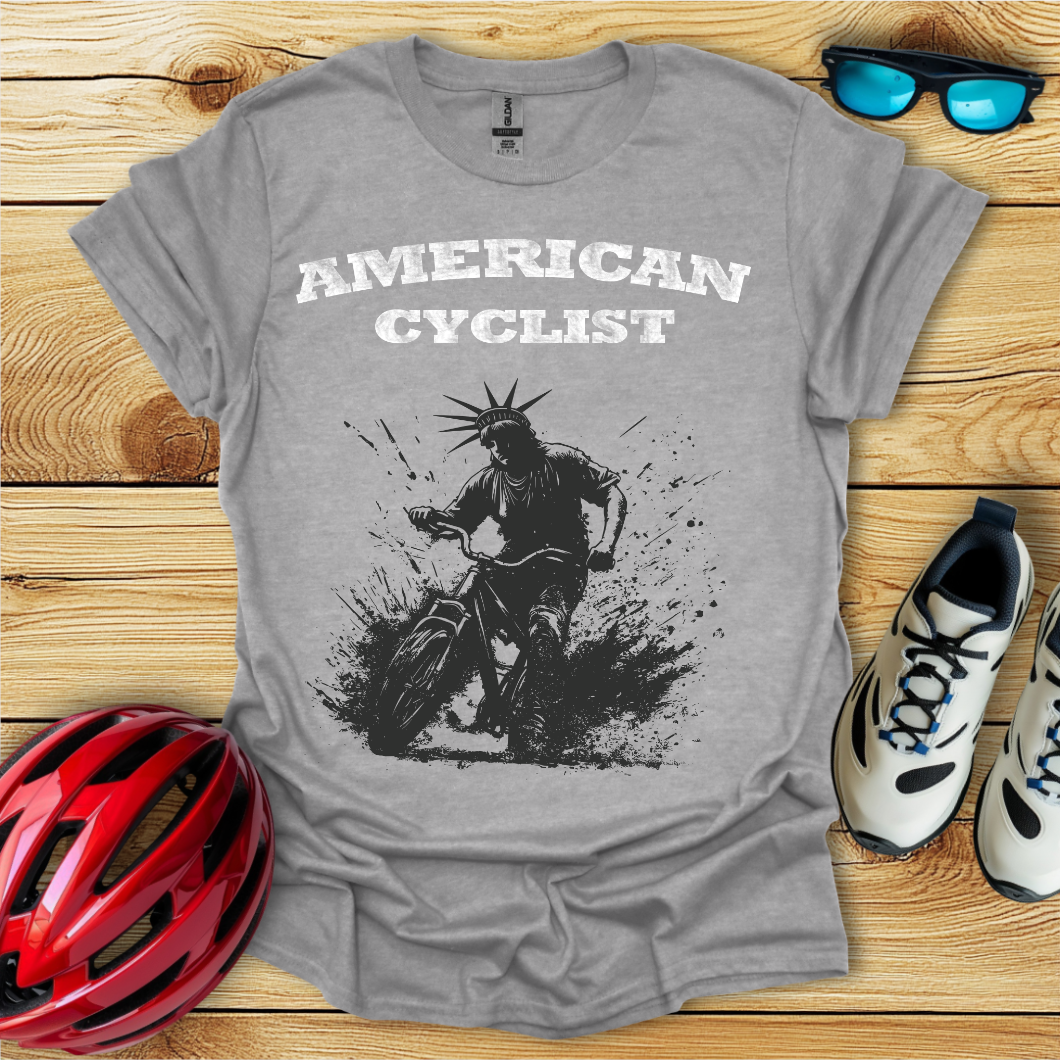 American Cyclist_Wild Black Statue T-Shirt