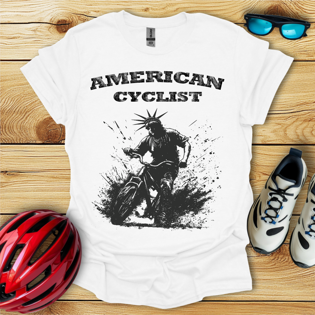 American Cyclist_Wild Black Statue T-Shirt