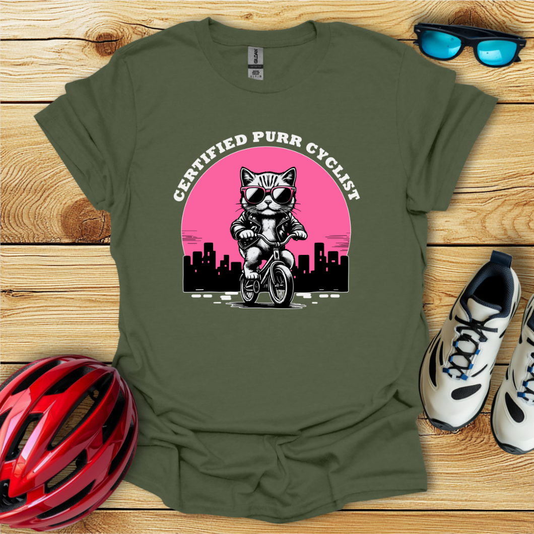 Certified Purr Cyclist T-Shirt