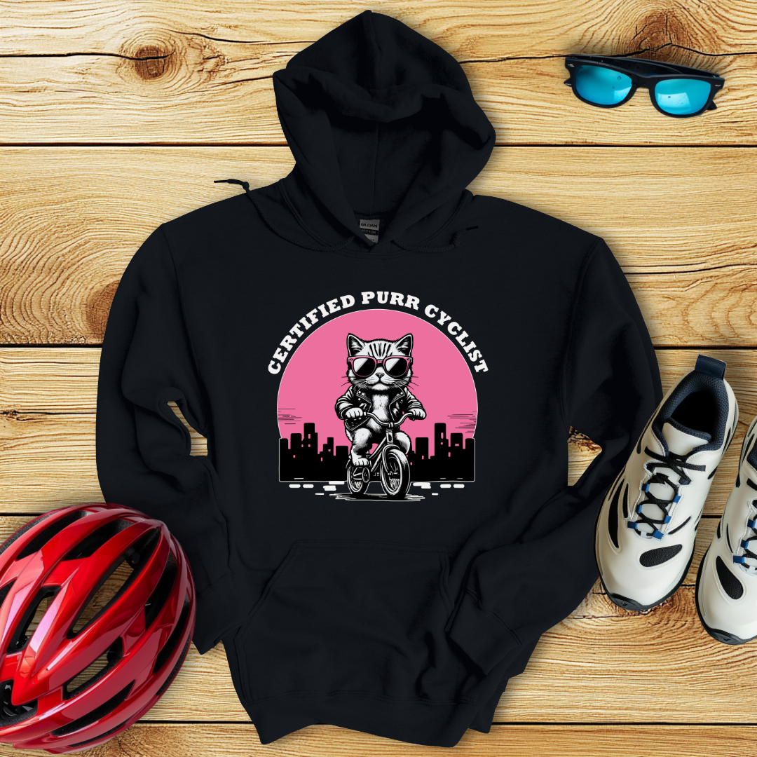 Certified Purr Cyclist Hoodie