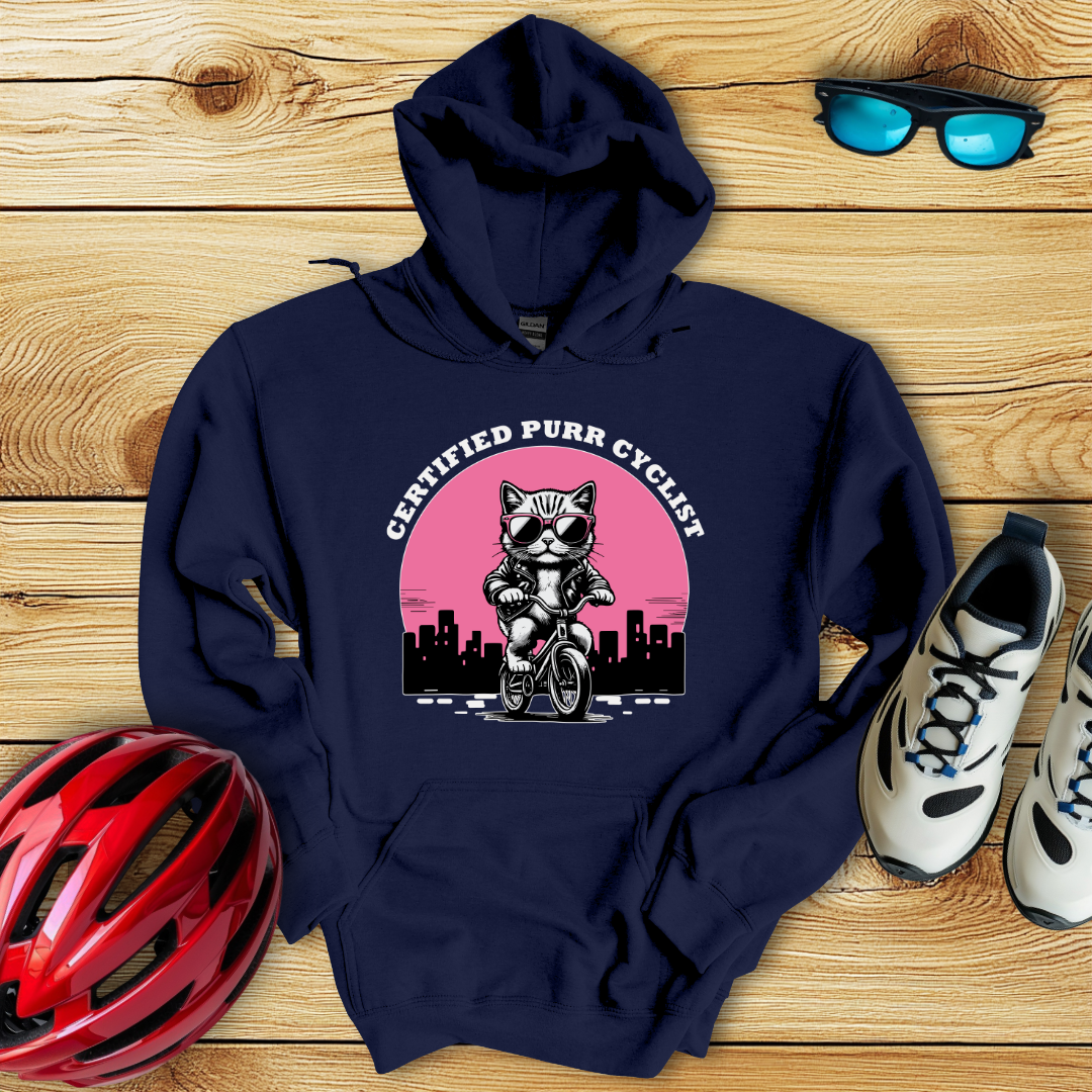 Certified Purr Cyclist Hoodie
