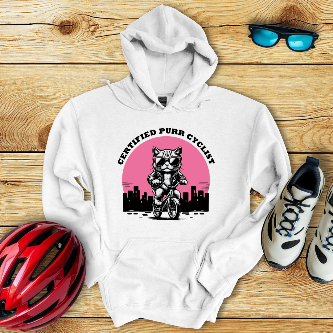 Certified Purr Cyclist Hoodie