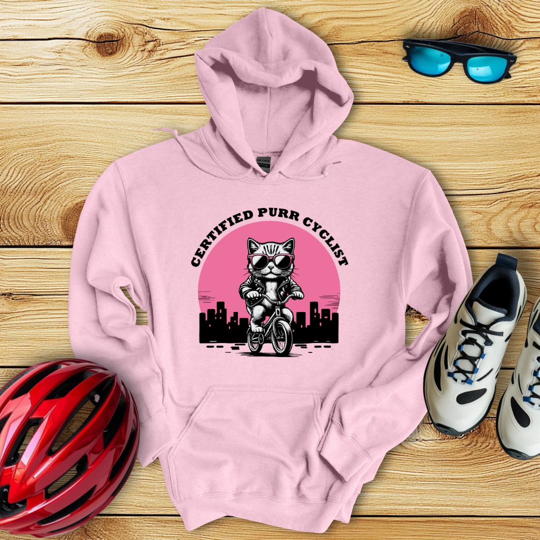 Certified Purr Cyclist Hoodie