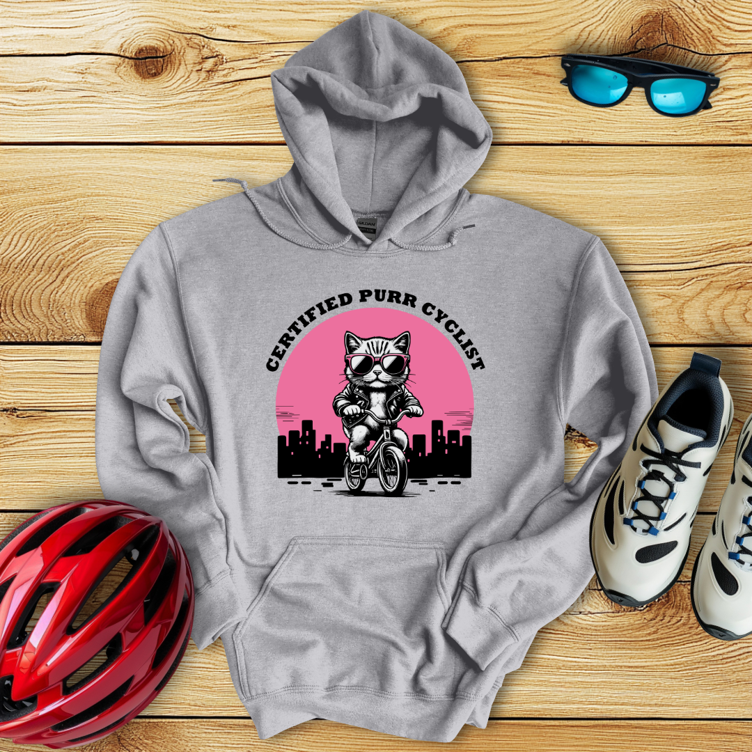 Certified Purr Cyclist Hoodie