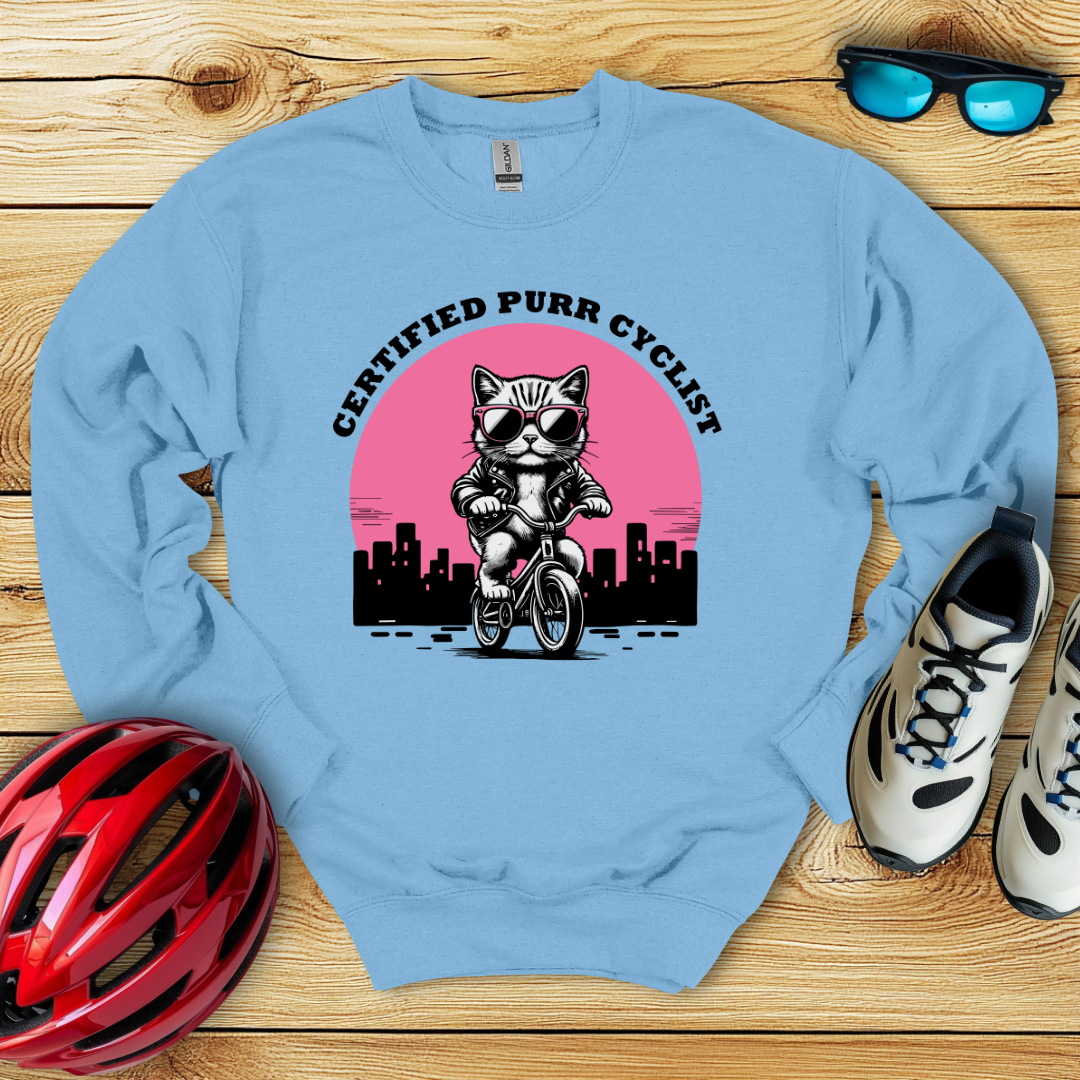 Certified Purr Cyclist Sweatshirt