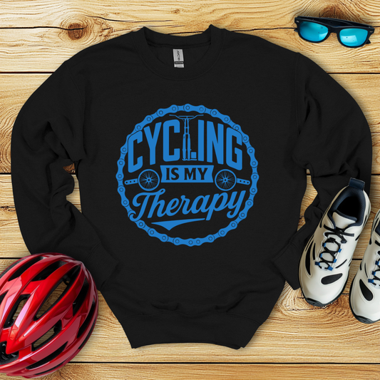Cycling Is My Therapy Sweatshirt