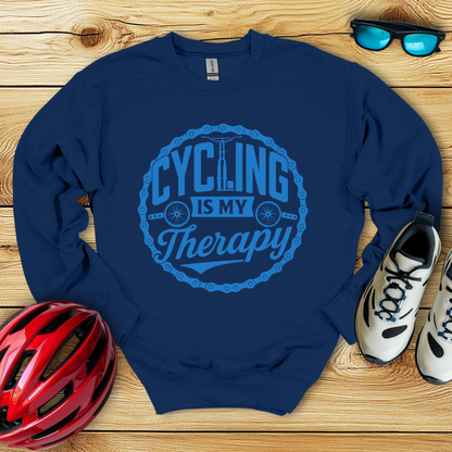 Cycling Is My Therapy Sweatshirt