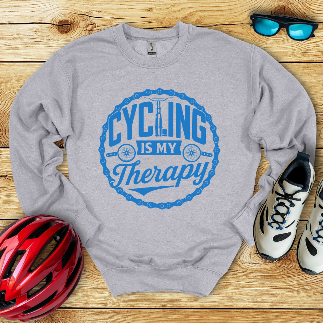 Cycling Is My Therapy Sweatshirt
