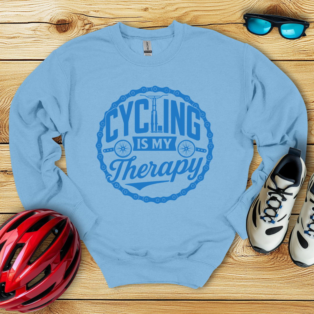 Cycling Is My Therapy Sweatshirt