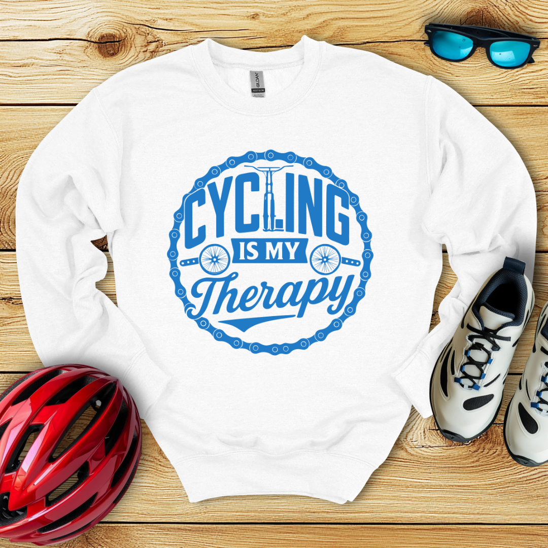 Cycling Is My Therapy Sweatshirt