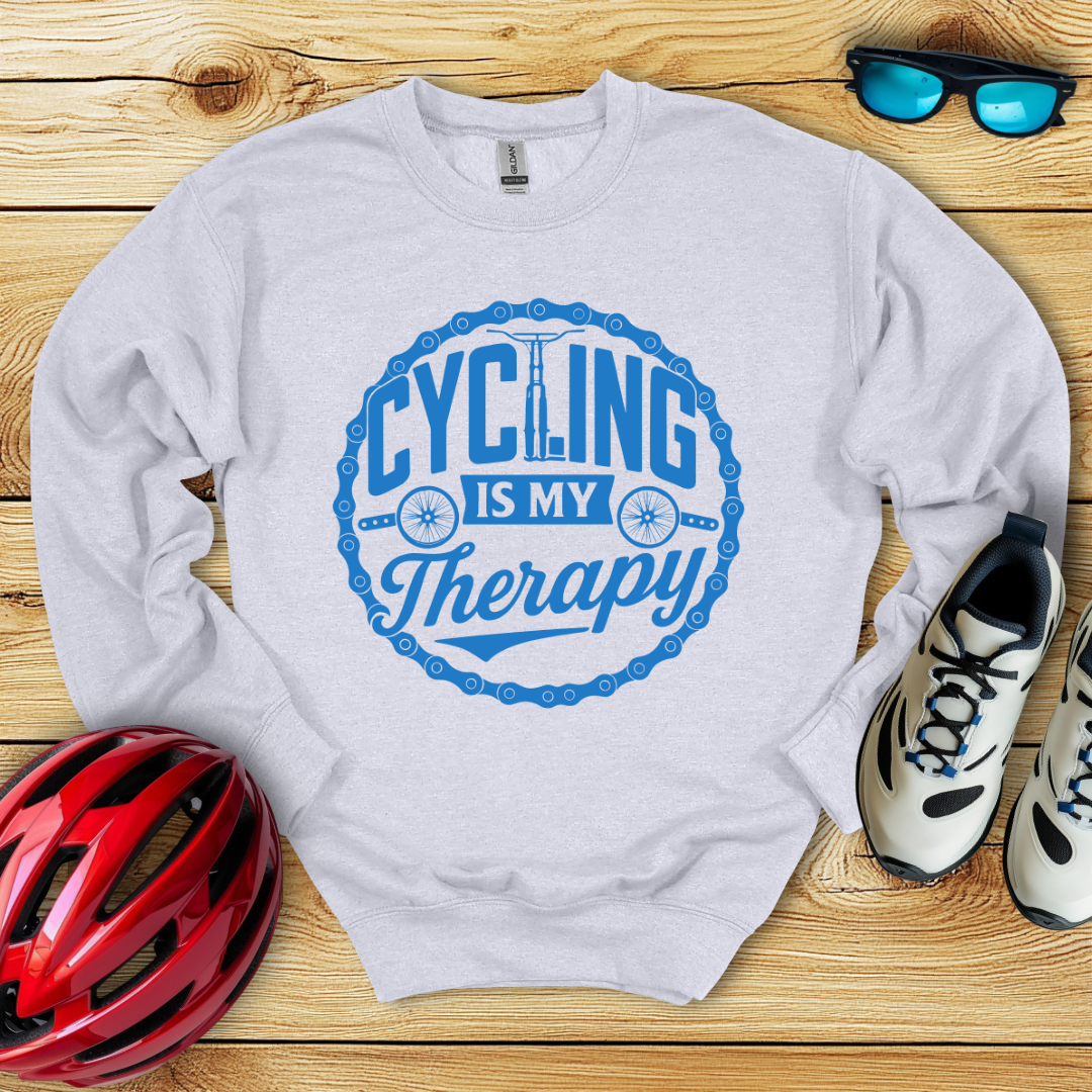 Cycling Is My Therapy Sweatshirt