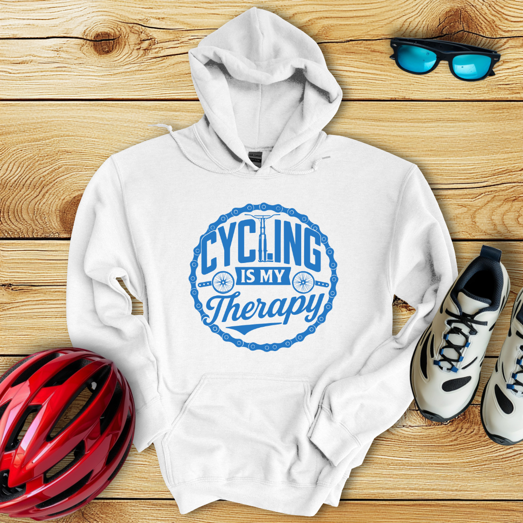 Cycling Is My Therapy Hoodie