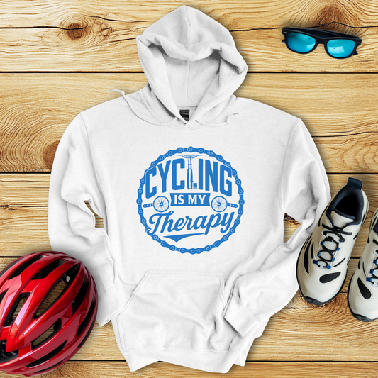 Cycling Is My Therapy Hoodie