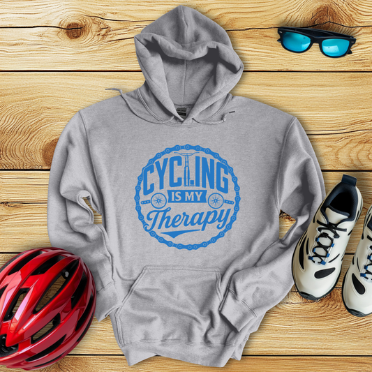 Cycling Is My Therapy Hoodie