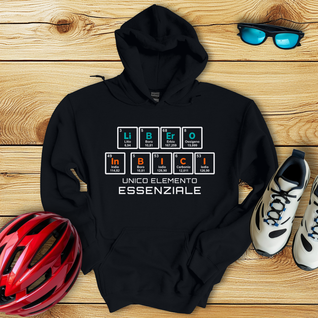Libero In Bici Unico Elemento Essenziale Hoodie