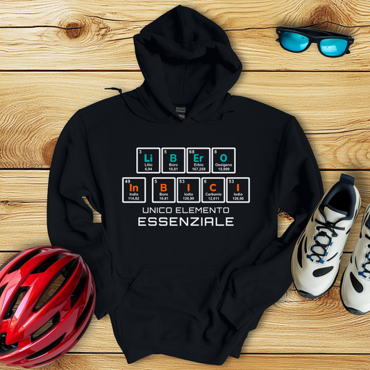 Libero In Bici Unico Elemento Essenziale Hoodie