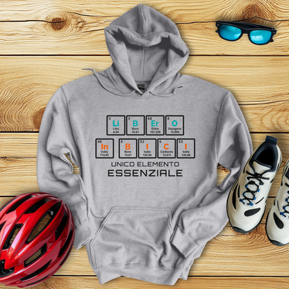 Libero In Bici Unico Elemento Essenziale Hoodie
