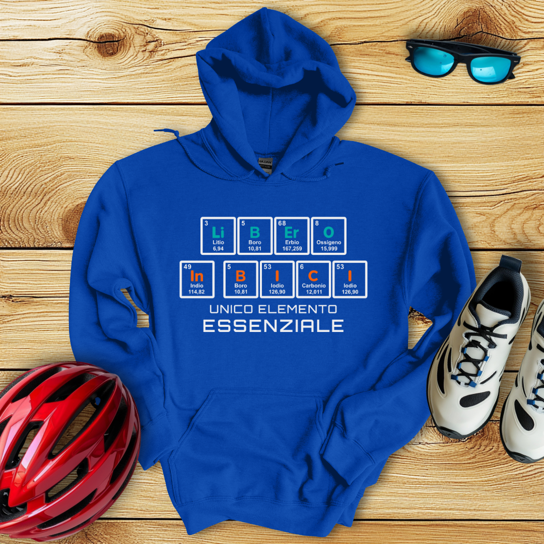 Libero In Bici Unico Elemento Essenziale Hoodie