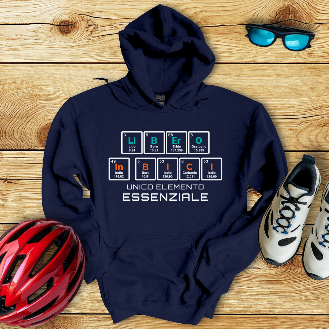 Libero In Bici Unico Elemento Essenziale Hoodie
