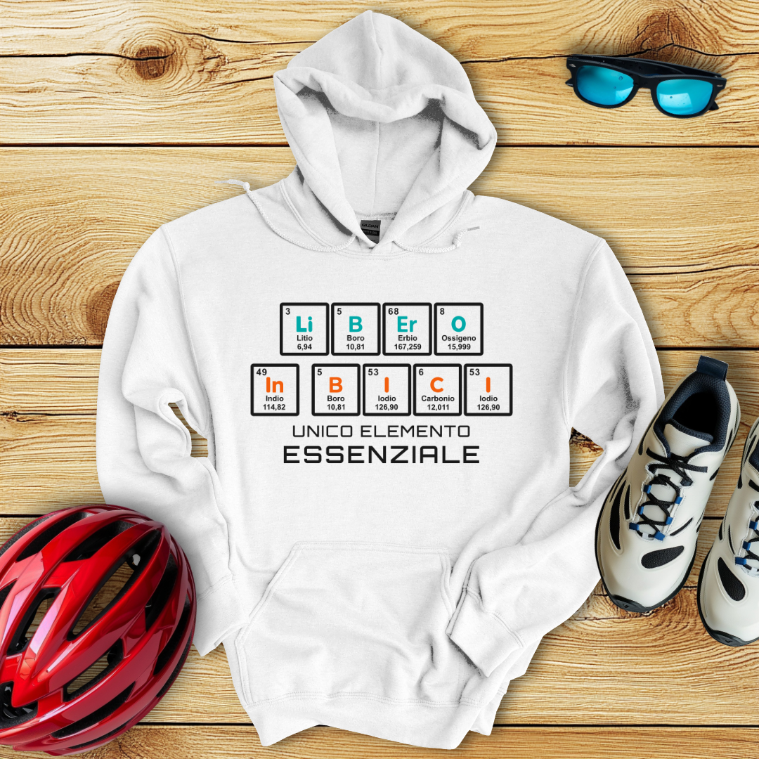 Libero In Bici Unico Elemento Essenziale Hoodie