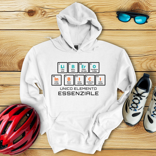 Libero In Bici Unico Elemento Essenziale Hoodie