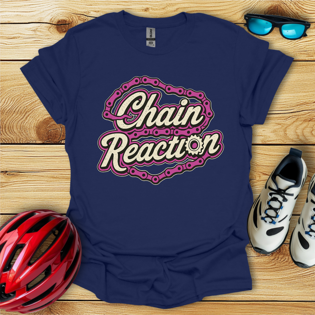 Chain Reaction Fucsia T-Shirt