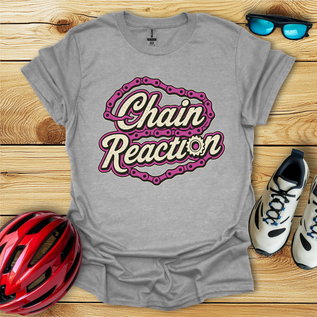Chain Reaction Fucsia T-Shirt