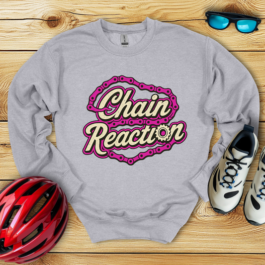 Chain Reaction Fucsia Sweatshirt