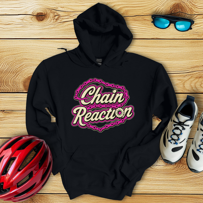 Chain Reaction Fucsia Hoodie