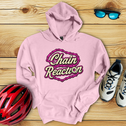Chain Reaction Fucsia Hoodie
