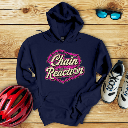 Chain Reaction Fucsia Hoodie