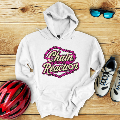 Chain Reaction Fucsia Hoodie
