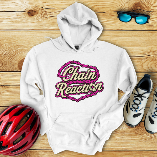 Chain Reaction Fucsia Hoodie
