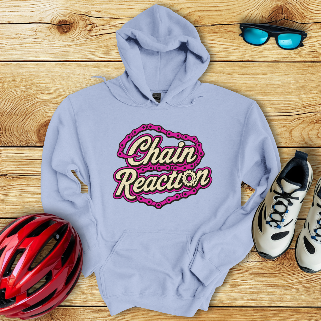 Chain Reaction Fucsia Hoodie
