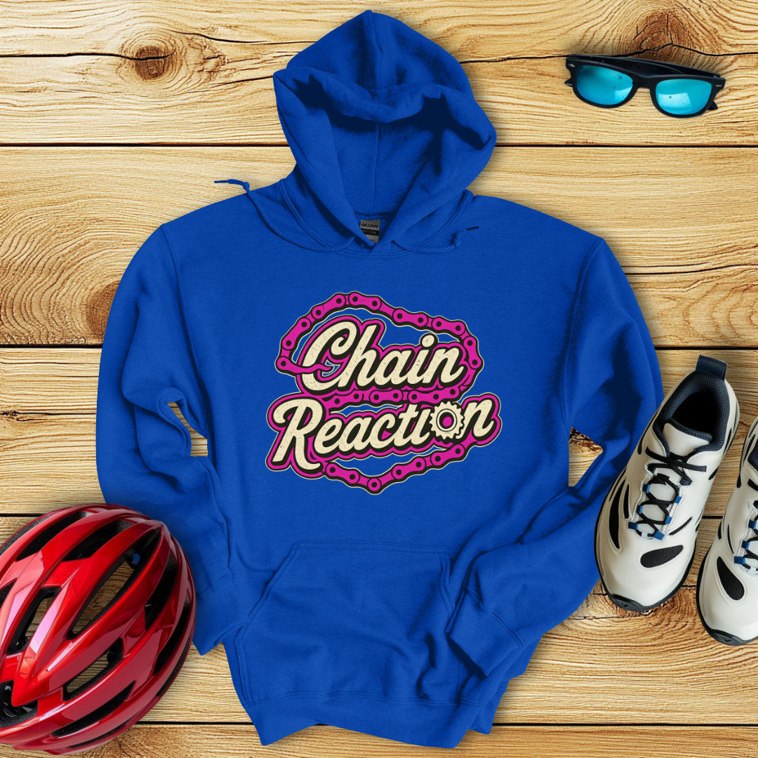 Chain Reaction Fucsia Hoodie