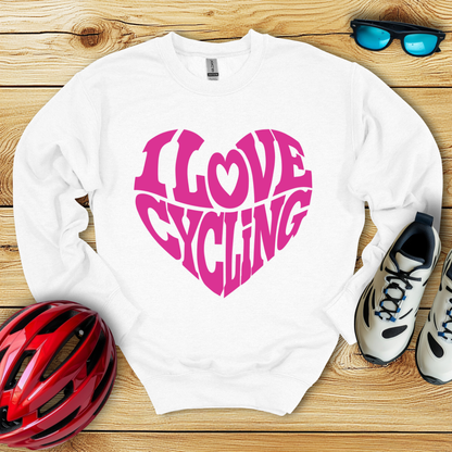 I Love Cycling Felpa
