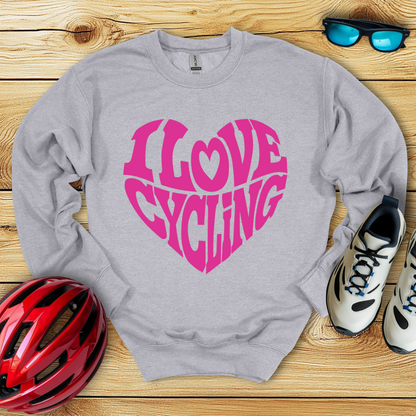 I Love Cycling Felpa