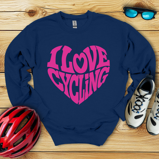 I Love Cycling Felpa